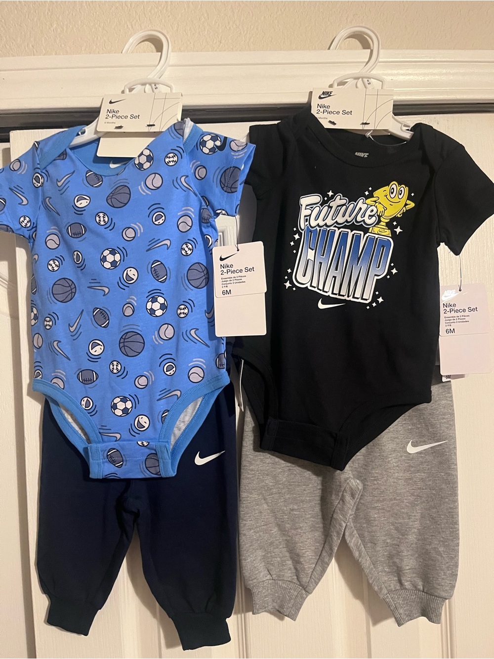 Bundle of 2 NWT 6 month boy Nike outfits